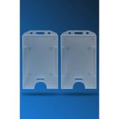 Apptakı 2 Adet Şeffaf Dikey Kart Kabı Kart Kılıfı Yaka Kartı Kart Koruyucu - KRR0023