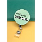 Apptakı Düşünüyor Buton Yoyo Yaka Kartığı Kart Tutucu Yoyo Kartlık - MBY0172