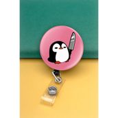 Apptakı Katil Penguen Belalı Penguen Buton Yoyo Yaka Kartığı Kart Tutucu Yoyo Kartlık - MBY0034