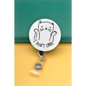 Apptakı Kedi Buton Yoyo Yaka Kartığı Kart Tutucu Yoyo Kartlık - MBY0041