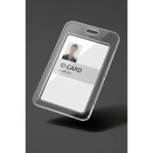 Apptakı Premium Şeffaf Kart Kabı Dikey Kart Kılıfı Yaka Kartı Kart Koruyucu - KRT0027