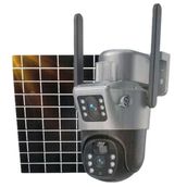 Apronx APX-WSP540 6 MP 3.6 MM 4G 12 LED Wi-Fi PTZ Solar Çift Kamera