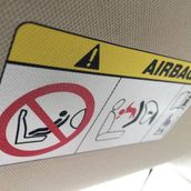 Araba Güneşlik Airbag Sticker Etiket 2 Adet