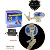 Araba Oto Vantilatör Pervane 8'' 12 Volt 2 Aşamalı Pervane - Renk - 010 - Beyaz