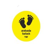 Arabada Bebek Var Sticker 16CM