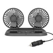 Araç Araba Otomobil Mini 2 Li Vantilatör Fan Pervane Soğutucu 12V Fan10