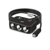 Araç Çakmak Uzatma Kablosu Çakmaklık Çoklayıcı Usb,Type-C Çıkışlı Hızlı Şarj 12-24V/10A/120W 2 X1,5Mm Ttr Bakır 5Mt