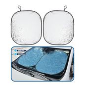 Araç İçi Ön Cam Güneşliği, Katlanabilir, Otomobil Ön Cam Güneşliği Otomobil, (LARGE) 65x75cm ölçülerinde 2 özdeş dikdörtgen gölgelik, oto güneşlik