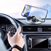 Araç Park Numaratörü & Telefon Tutucu 2'si Bir Arada 360° Dönebilen M-225 - Siyah