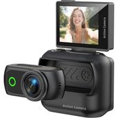 Arbix Spor ve Vlog Kamerası Manyetik Aksiyon Kamerası 2.0" Dönebilen Ekran, 1080P Wi-Fi ve Şarj Kutusu ile Birlikte - Siyah