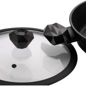 Arcak2 Diamond Kulp + 26 cm Tencere Sahan Tava silikon Cam Kapağı (DİKKAT TENCERE YOKTUR)