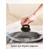 Arcak2 Karaca Kulp ve 22 cm Tencere Sahan Tava Cam Kapağı