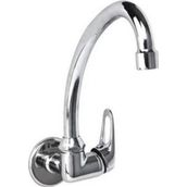 Arçe Duvardan Tek Girişli Krom Kaplama Pirinç Malzeme Lavabo Bataryası