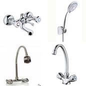 Arçe Klasik Çevirmeli Banyo + Kuğu Evye + Spiralli Lavabo Bataryası + Duş Takımı