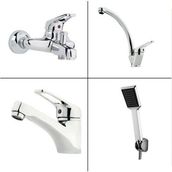 Arçe Klasik Çevirmeli Banyo + Kuğu Evye Ve Spiralli Lavabo Bataryası