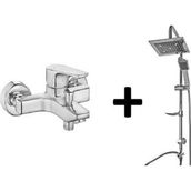 Arçe Tema Eca Niobe Banyo Bataryası Tema Rain Quadro Tepe Duş Seti