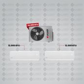 Arçelik 1+2 Multi Sistem Klima / 24100 Md Pro Dış Ünite ( 12.000 Btu Beyaz Iç Ünite + 12.000 Btu Beyaz Iç Ünite )