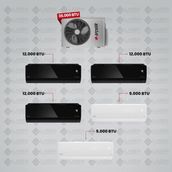 Arçelik 1+5 Multi Sistem Klima / 36100 Md Pro Dış Ünite ( 3 Adet 9 Btu Beyaz + 2 Adet 12 Btu Siyah Iç Üniteler )