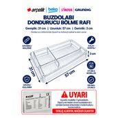 Arçelik 5237 Buzdolabı Dondurucu Buzluk Rafı
