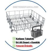 Arçelik 6360 Gri Bulaşık Makinesi Alt Sepet