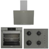 Arçelik AFC 341 G - OCD T 651 EG - ADE 606-2 G Gri 3'lü Ankastre Set
