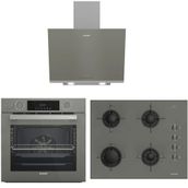 Arçelik AFC 342 G - OCD T 651 EG - ADE 606-2 G Gri 3'lü Ankastre Set