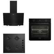 Arçelik Black Star AFC330 S - OCD 601 ES - ADE605S Siyah 3'lü Ankastre Set