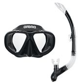 Arena 002018505 Unisex Siyah Yüzücü Şnorkel Seti