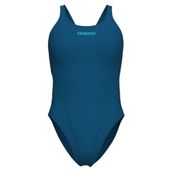Arena 004763600 Swim Tech Solid Mavi Kadın Yüzücü Mayosu
