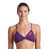 Arena 004768930 Team Swim Top Tie Back Solid Mor Kadın Yüzücü Bikini Üstü
