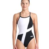 Arena 007757510 Diamond Swimsuit Lightdrop Back Siyah Kadın Yüzücü Mayosu