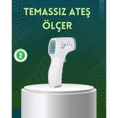 Arenes Kızılötesi Temassız Ateş Ölçer LCD Ekranlı Hassas Termometre - Lisinya