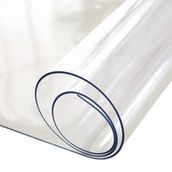 Arge Zemin 1,7 mm Kalınlık 70 x 180 cm Şeffaf Pvc Kalın Kaymaz Masa Örtüsü Koruyucu