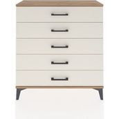 Arges Şifonyer 5 Çekmeceli 88X30X96 Çam-Aytaşı - Atlas Çam