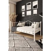Argimo Kamelya 100x200 CM Sedir Metal Beyaz Karyola