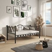 Argimo Kamelya 90x190 CM Sedir Metal Siyah Karyola