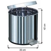 Arı Metal 430 Pedallı 40 lt Su Sızdırmaz Çöp Kovası