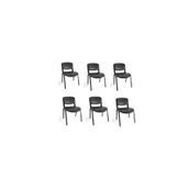Arj I Office Furniture & Desing Siyah Ofis Büro Bekleme Misafir Form Koltuğu Sandalyesi 6Li 008