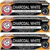 Arm & Hammer Kömür Beyaz Charcoal White 3x75 ML Diş Macunu