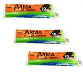 Arma Standart Büyük Boy 65x80 cm Mavi 10 Adetlik 1 Rulo 50 lt Çöp Torbası Poşeti (3 adet)
