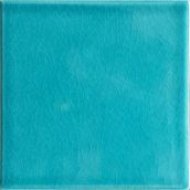 Armada Çini 12.5x12.5 cm Düz Turkuaz Çini Seramik Karo