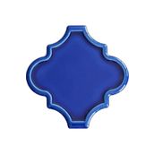 Armada Çini 12x12 Ottoman Rölyefli Arabesk Kobalt Çini Karo Seramik