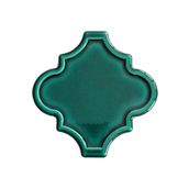 Armada Çini 12x12 Ottoman Rölyefli Arabesk Yeşil Çini Seramik Karo
