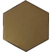 Armada Çini 15x17 cm Düz Bronz Altıgen Seramik