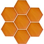 Armada Çini 15x17 cm Düz Karamel Altıgen Çini Seramik Karo