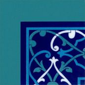 Armada Çini 20x20 cm KSK-61 Rumili Zincir Selçuklu Desenli Çini Bordür Köşesi