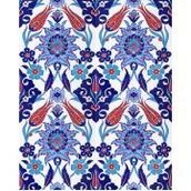 Armada Çini 20X25 cm AC 1004 Kütahya Cami Çinisi Osmanlı Desenli Seramik Çini Karo