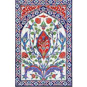 Armada Çini 40X60 Cm Ed 507 Kırmızı Göbekli Eldekoru Çini Pano
