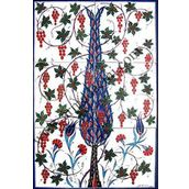 Armada Çini 40X60 Cm Ed 519 Tek Selvi Eldekoru Çini Pano