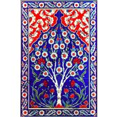 Armada Çini 40X60 Cm Ed 602 Kobalt Hayat Ağacı Çini Pano
